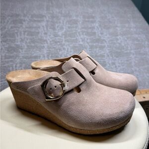 Birkenstock Papillio Fanny Wedge Clog Casual Comfort Women Size Eu 39 US 8
